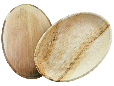 Assiette palmier ovale 29x 20x 2,5cm, chantillon