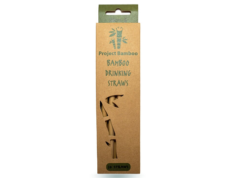 Pailles en bambou 6-8 x 200 mm Carton (500 pices) 