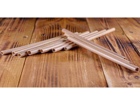 Trinkhalme aus Bambus 10-11 x 200 mm