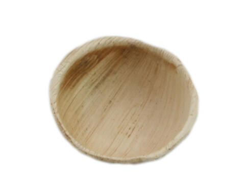 Coupelle  dips en feuille de palmier ronde 20mlde diamtre6cm Pack (25 units)