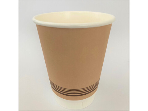 Just Paper gobelet double paroi marron 200ml/8oz,  80 mm carton (588 pices)