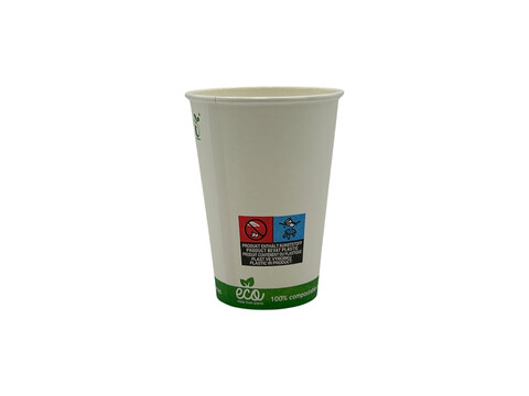 Gobelet  caf bio ECO 300 ml/12oz,  90 mm Carton (1.000 pieces)