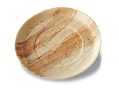 Assiette en feuille de palme ronde Ø 20 x 2,5 cm
